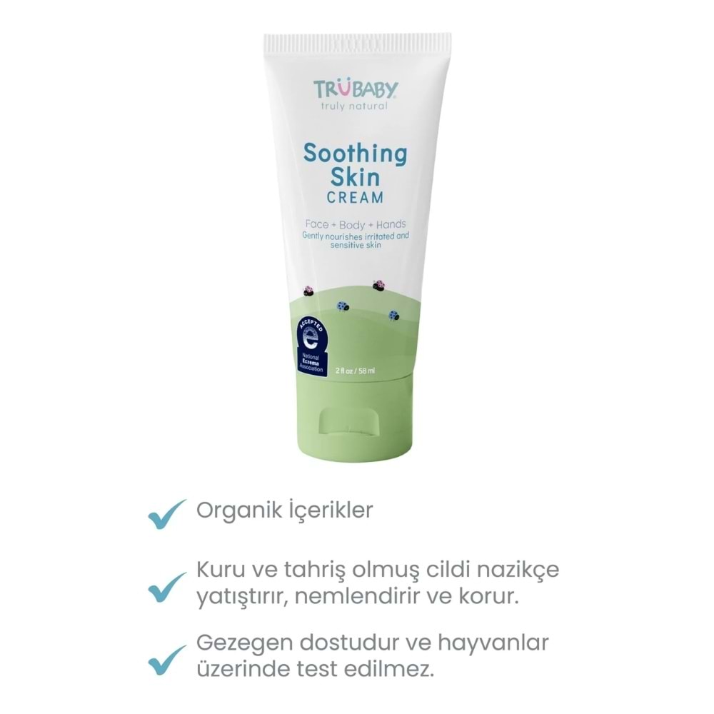 TruBaby Soothing Skin Egzama Karşıtı Yatıştırıcı Krem 58 mL