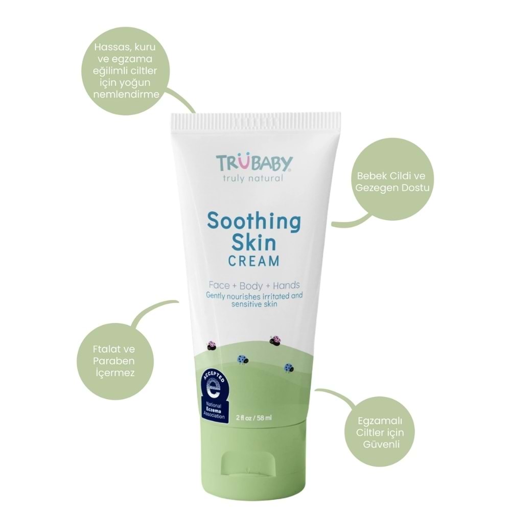 TruBaby Soothing Skin Egzama Karşıtı Yatıştırıcı Krem 58 mL