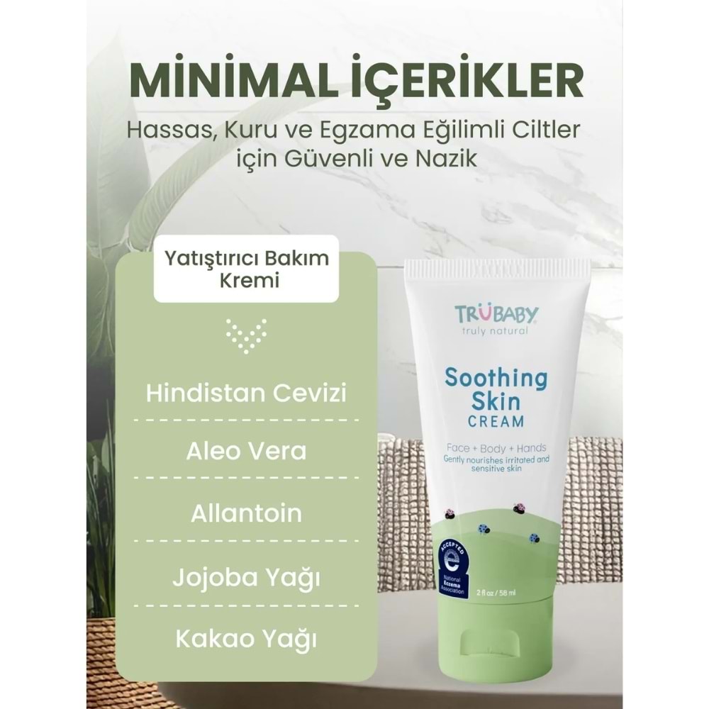 TruBaby Soothing Skin Egzama Karşıtı Yatıştırıcı Krem 58 mL