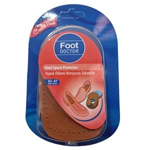 Foot Doctor Topuk Dikeni Koruyucu Tabanlık 2li, Erkek, 43-47 (FD.0021M)