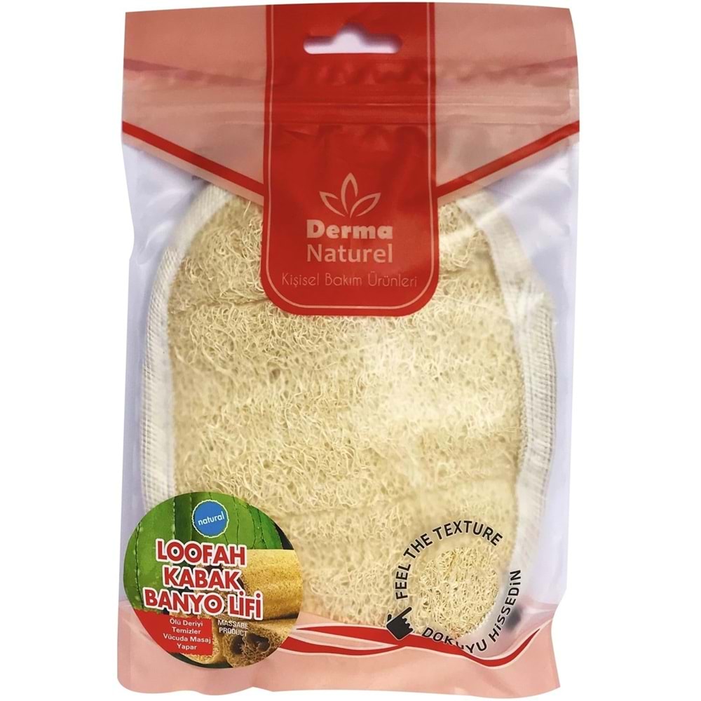 Derma Naturel Loofah (Kabak) Yüz ve Banyo Lifi