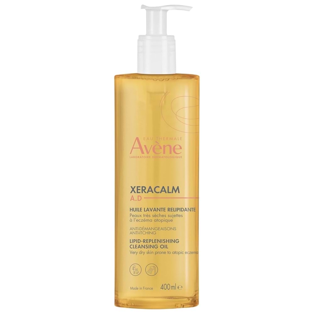 Avene XeraCalm A.D Kuru ve Atopik Ciltler için Lipit Yenileyiciyi Temizleme Yağı 400 mL