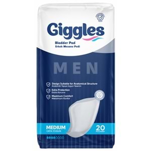Giggles Men Mesane Pedi, Medium 20li