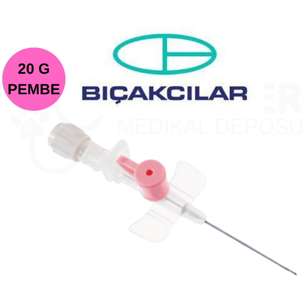 Bıçakçılar Branül (Intraket) Pembe (20G)