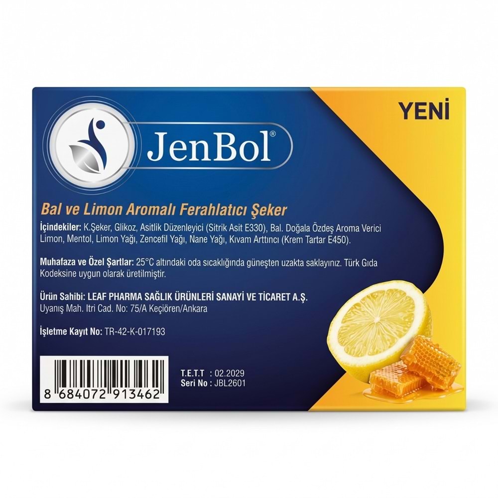 Jenbol Defence Pastil, Bal + Limon 12li